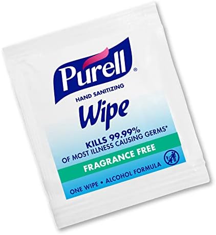Purell Hand Sanitizing Wipes, Alcohol Formula, Fragrance Free, 300 Count Individually Wrapped Hand Wipes - 9020-06-EC