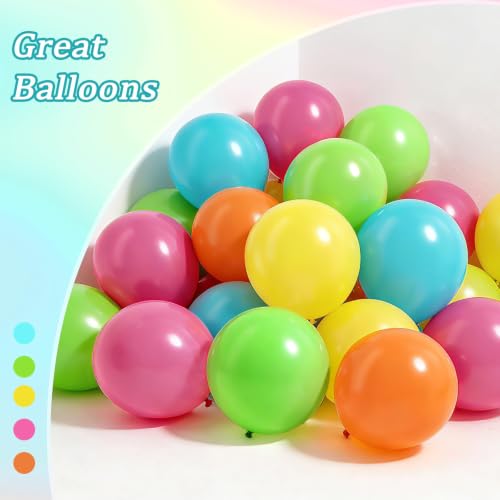60pcs 12inch Hawaiian Balloons in Pink Green Blue Orange Yellow Balloons by Ecumutex - Used condition - Image 4
