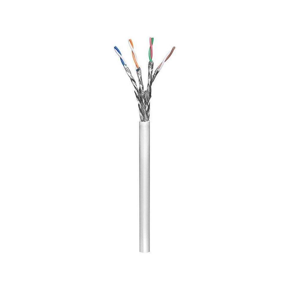 Goobay 50977 CAT 6 kabel sieciowy, S/FTP (PiMF), szary, CU, AWG 23/1 (Solid), LSZH