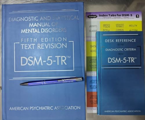 DSM 5 TR 5th Edition Combo Set Diagnostic and Statistical Manual of Mental Disorders Dsm-5-tr 5th Edition Text Revision Softcover with Free DSM-5TR Desk Reference Softcover & Tabs Edition