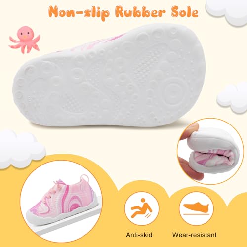 Image of JIASUQI Baby Shoes for Toddler Boys Girls Sneakers Slip on Walking Shoes for Babies