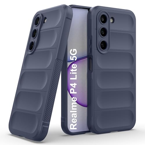 Image of Zapcase Back Case Cover for Realme P4 Lite 5G | Compatible for Realme P4 Lite 5G Back Cover | Liquid Silicon Magic Case with Camera Protection | Sapphire