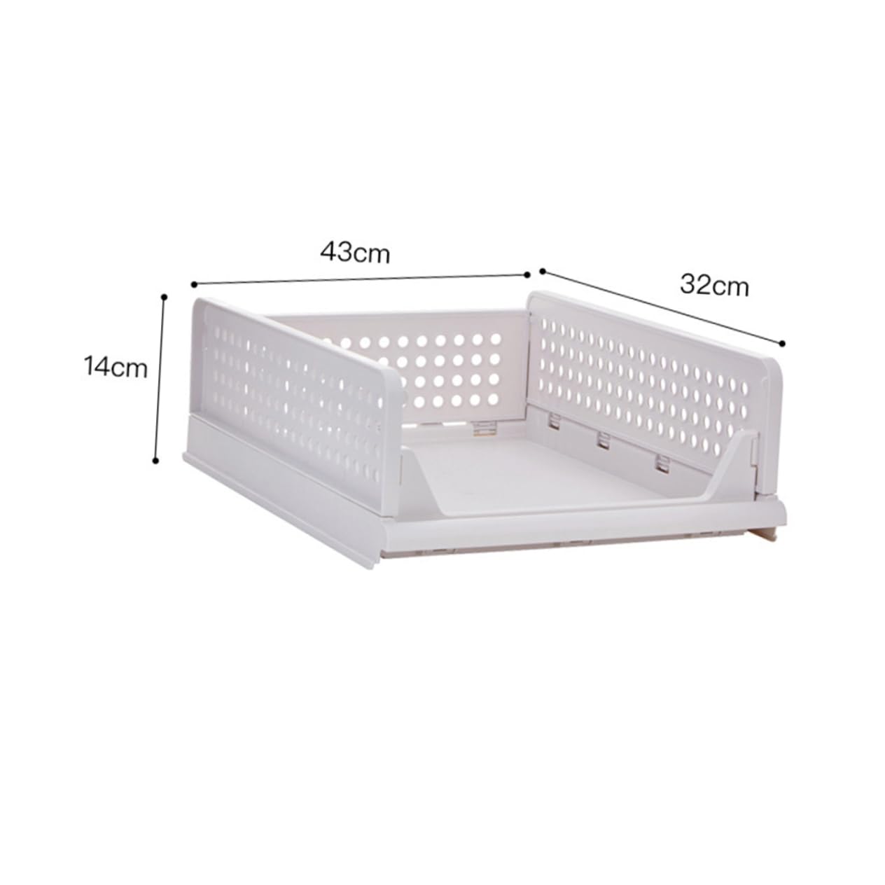 NUOBESTY Organizador de Ropa para Armario, Cajón de Plástico Apilable Varios Compartimentos y Diseño Extraíble, 2 Piezas