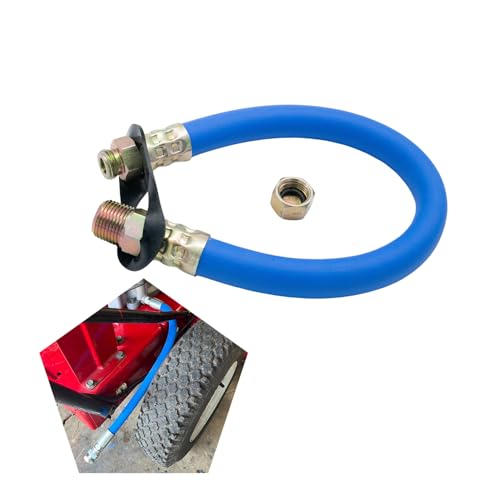 Oil Drain Hose STAN1438 3/8" pipe thread Compatible with B-ri & S-tra Tecumseh, Ko-hler Engines (size: 14" long and 3/8" inside diameter) (1pc) (blue)