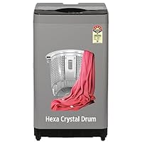 ONIDA 7 kg 5 Star Fully Automatic Top Load Washing Machine(T70CMLG, Light Grey, Hexa Crystal Drum)