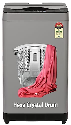 Image of ONIDA 7 kg 5 Star Fully Automatic Top Load Washing Machine(T70CMLG, Light Grey, Hexa Crystal Drum)