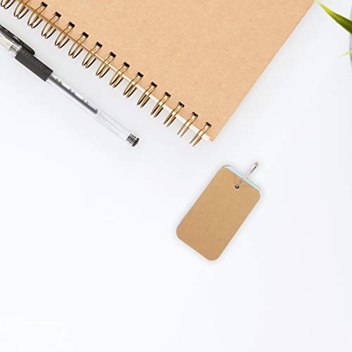 Toyvian 8 conjuntos de anéis de papel kraft multicoloridos, cartões de estudo, bloco de anotações, m