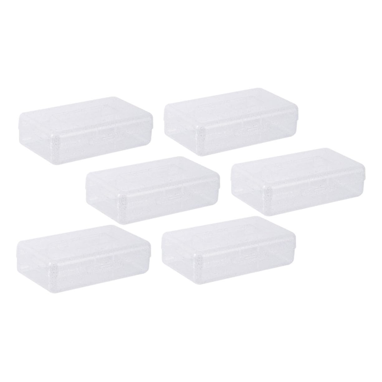 Cabilock 6 pezzi Porta Penne Trasparenti in Plastica Leggera e Resistente Contenitori Impilabili per Organizzazione Cancelleria Casa Scuola e Ufficio