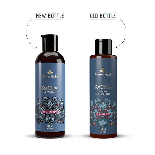 Avimee Herbal Radha Hair Conditioner For All Hair Type | Makes Hair Silky Soft | For Damaged & Weak Hair | 200 Ml