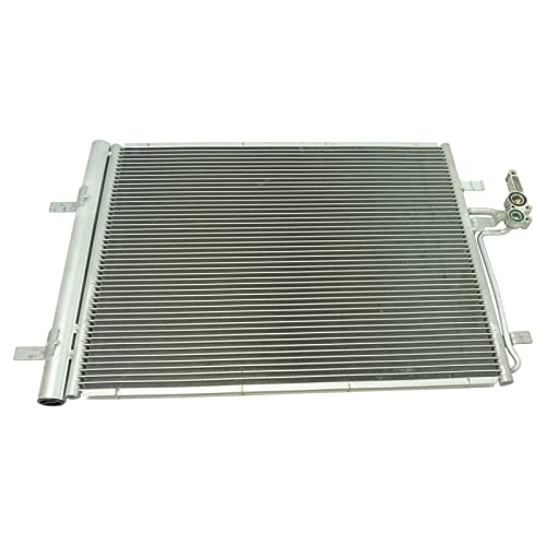 Image of TRQ A /C Condenser & Receiver Drier Assembly for 08-15 Land Rover LR2 12-18 Range Rover Evoque 15-18 Discovery Sport 08-15 Volvo S80 08-10 V70 10-15 XC60 08-16 XC70
