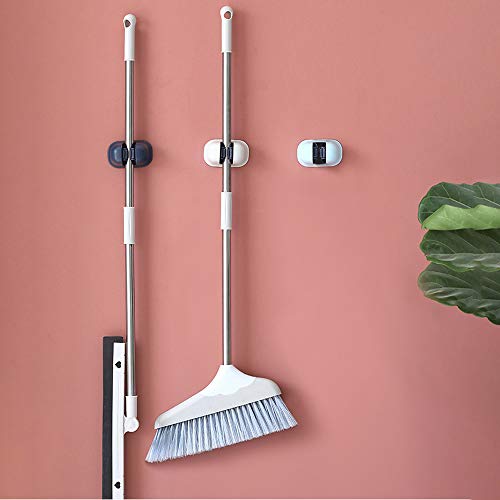 ZHXY Besenhalterung gerätehalter wandhalterung Gartengeräte - Wandhalterung-Besenklemme für Wände,Mauern,Türen Mop Besen Halter,Selbstklebend Werkzeughalter Besenhalter Wiederverwendbar Gerätehalter Cover