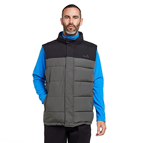 Peter Storm Men’s Walter Wadded Insulated Water Resistant Gilet, Bodywarmer, Winter, Outdoors, Travelling, Walking, Trekking, Hiking and Camping Clothings, Grey, L