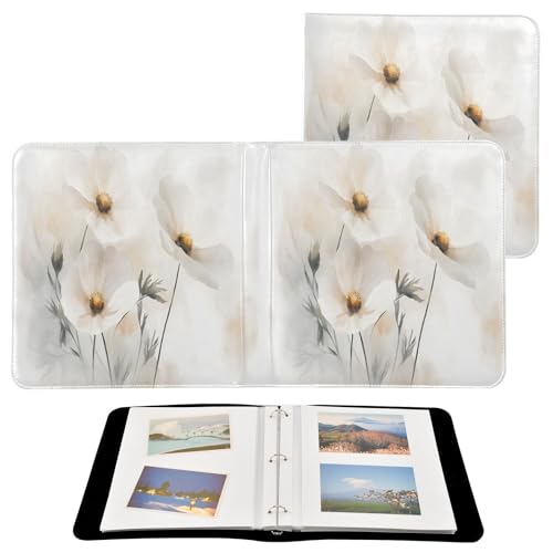 Álbum de fotos autoadhesivo Scrapbook FLildon con diseño floral, 3 anillos, 40 páginas, tamaño 11.8x11.2 pulgadas miniatura 2
