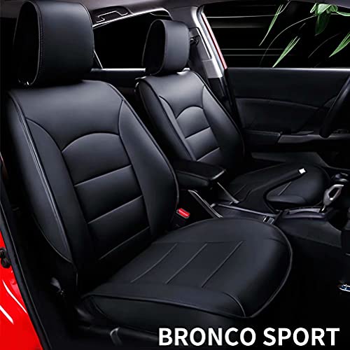 DIKSOAKR Custom for Ford Bronco Sport 2021 Car Seat Cover,Luxurious Full Set of Car Seat Covers with Airbag Compatible.Automotive Interior Accessories,Waterproof Faux Leather,Easy to Install