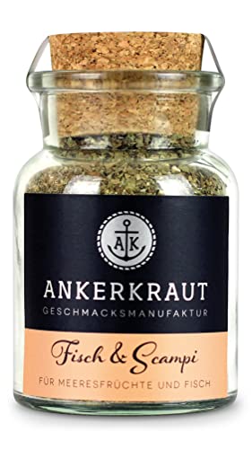 Ankerkraut Fisch & Scampi, Gewürz für Fisch, 70g im Korkenglas
