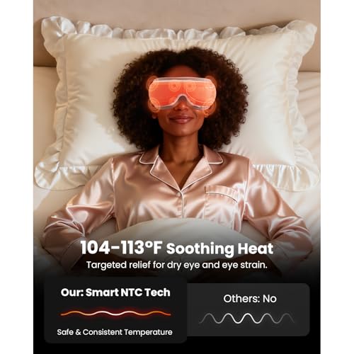 Image of BOB AND BRAD Eye Massager with Heat FSA Eligible HSA, Birthday Gifts for Women Mom Wife Girlfriend, Eye Massager for Migraine, Heated Eye Mask for Dry Eyes Head Tension and Stress Relief