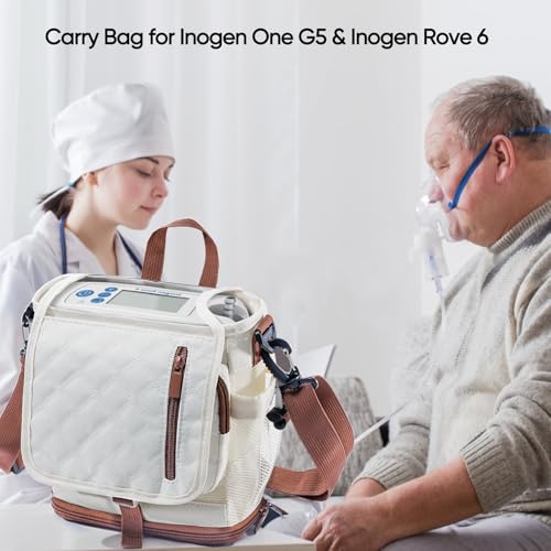 Image of BAGSFY Lightweight Carry Shoulder Bag for Inogen One G5 and Rove 6 Tote, Portable Oxygen Concentrator Carrying Case for Inogen One G5 Accessories and Battery.