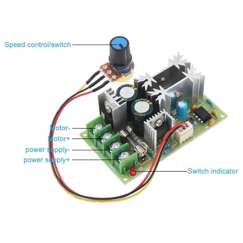 Control de velocidad del motor 10-60V PWM interruptor DC 4