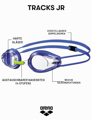 ARENA 1E559 Schwimmbrille, Blau (Clear-Blue), Einheitsgröße – Ansicht 2