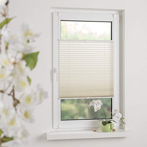 OBI Plissee Easyfix Milena verspanntes Plissee Montage ohne Bohren | 120 x 130 | Creme OBI Plissee Easyfix Milena verspanntes Plissee Montage ohne Bohren | 120 x 130 | Creme
