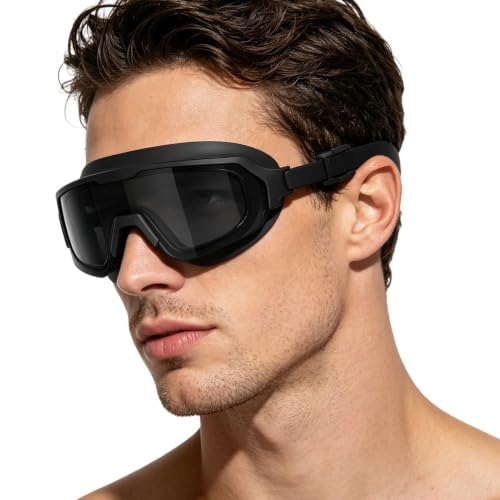 Gafas de natación para adultos y atletas en parque acuático o piscina