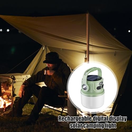 Lampe de camping rechargeable avec lanterne solaire étanche extérieure