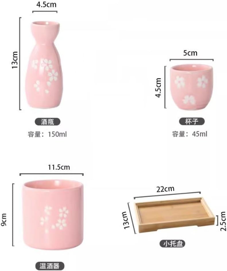 Retro Household Japanese Ceramic Wine Ware Wine Cup Hot Wine Pot Warm Wine Ware Sake Wine Ware