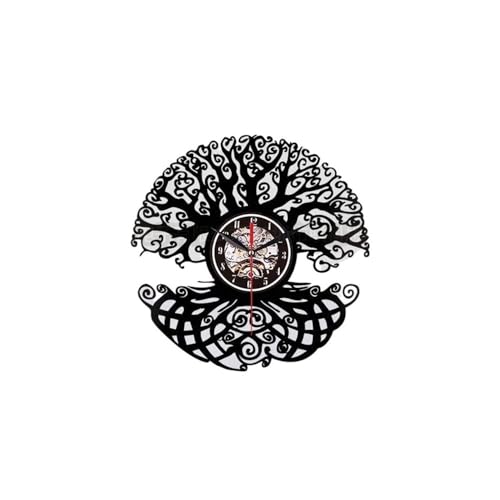 Horloge murale Arbre de Vie vintage décoration salon rétro