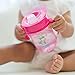 Dr. Brown's Milestones Soft Spout Sippy Cup with Handles, BPA-Free, Pink Bunny Hero