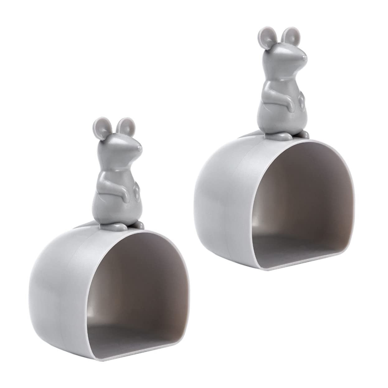 PRETYZOOM 2pcs Scoop Rice Measuring Spoon Kitchen Supplies Multi Purpose Scoop Mouse Shaped Cup Grain Scoop Plastic Scoops for Grains Quantitative Spoon Kitchen Supply Spoon for Rice