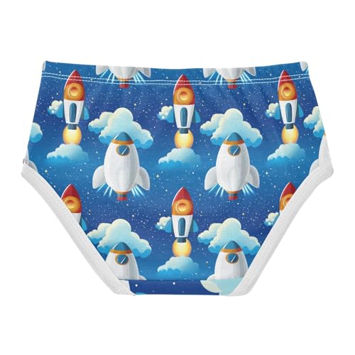 ZZKKO Pizza Slices Cheese Girls Underwear Toddler Panties for Girls Comfort Brief Size 2T-8Y2