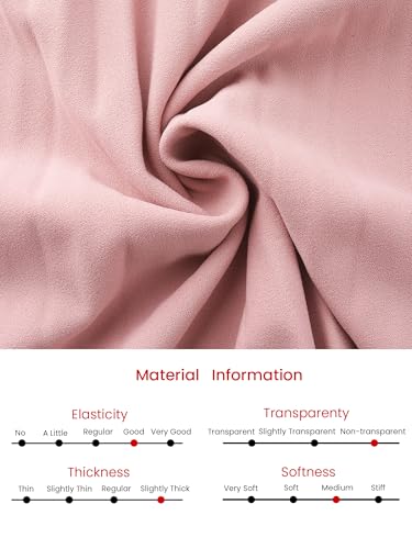 Image of Hobemty Women's Short Sleeve Pleated Dress 2025 Trendy Contrast Color Casual Work A-Line Midi Dresses