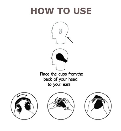 Unisex Knitted Foldable EarMuffs Fleece Lined Warm Winter Outdoor EarMuffs