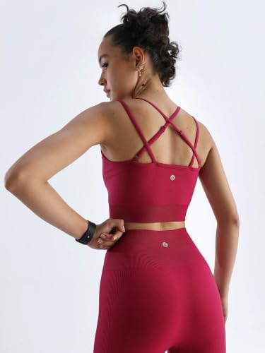 Image of CAVA Super Stretch Brami for Women | Cross-Strap, Buttery Soft, 4-Way Stretch, Breathable, Light Support | Activewear Bra Top