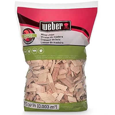 Weber Apple Wood Chips, for Grilling and Smoking, 2 lb.
