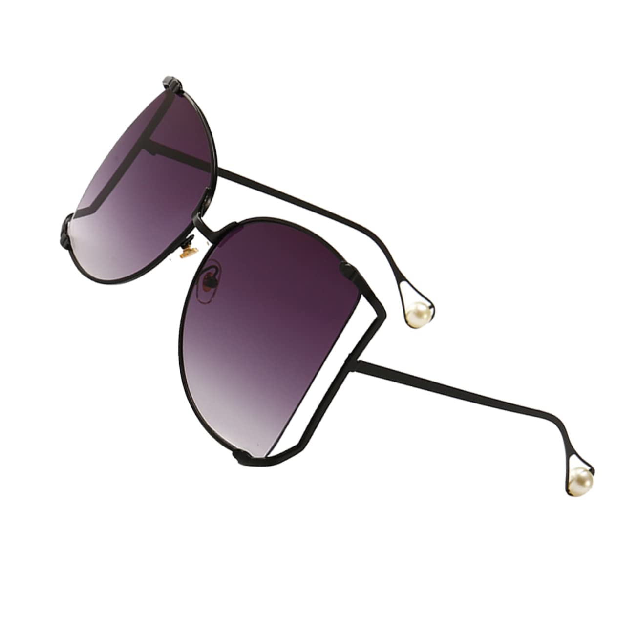 KALLORY Fashion Eyeglasses Womens Sunglasses Beach Accessories for Women Oversized Glasses Accesorios Para Mujer Women Sunglasses Ocean Slices Black Miss Gift Trendy Glasses