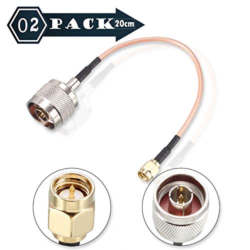 Preisvergleich Produktbild Blizim 2er Pack Adapterkabel Konverter SMA Stecker auf N Stecker