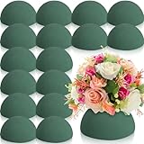 Hsei 16 Pcs Half Ball Floral Foam Dry Floral Flower Foam Round Foam Block Green Foam Balls for Artificial Flowers Plant DIY Floral Foam for Arrangement Wedding Decorations(7.5 x 3.75 Inch)