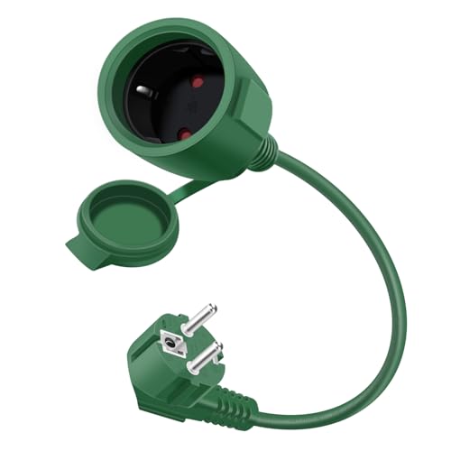HuaLiSiJi Cable D'extension Schuko Coudé 16A 250V Mini Rallonge Electrique Rallonge électrique...