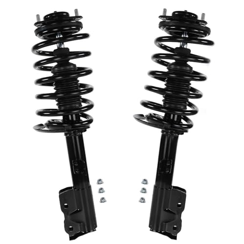 Image of Detroit Axle - AWD 8pc Struts Shocks Kit for Jeep 2007-2008 Patriot Compass 2 Front Struts with Coil Spring Assembly 2 Rear Shock Absorbers 4 Front Rear Sway Bar End Links Replacement Suspension