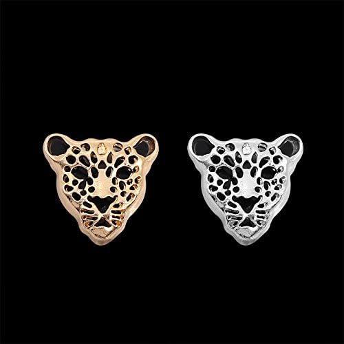 Hollow Cheetah Head Collar Brooch Leopard Suit Lapel Pin for Mens Dress - Image 5