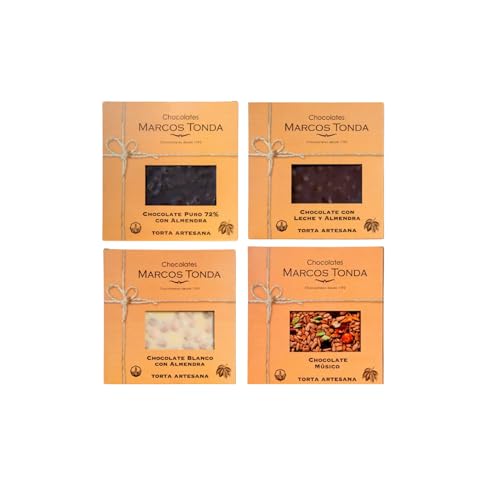 Chocolates Marcos Tonda – Pack Tortas Artesanales | Tortas De Chocolate Blanco Y Con Leche 4 Productos | Chocolates Originales Para Regalar | Desde 1793