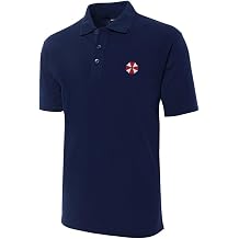 Polo Shirts for Men Umbrella Embroidered Short Sleeve Mens Polo Shirt