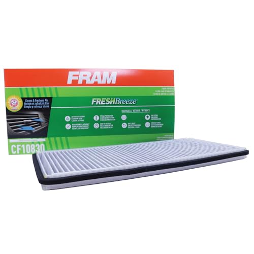 FRAM Fresh Breeze Cabin Air Filter with Arm & Hammer Baking Soda, CF10830 for Select BMW Vehicles , white