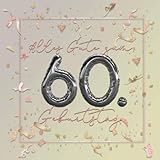  Alles Gute zum 60. Geburtstag: Gästebuch zum 60.Geburtstag  Ideal um geschriebene Wünsche und Fotos der Gäste zu verewigen  Perfektes Geschenk für Frauen