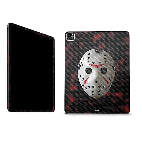 Image of MightySkins Carbon Fiber Skin Compatible with Apple iPad Pro 12.9 inch M2 6th Gen (2022) Full Wrap Kit - 13th Nightmare | Protective Durable Textured Carbon Fiber Finish | Easy to Apply | Made in The USA