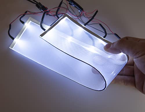 Image of [ Rectangular ] for Master Chief Helmet Lamp Titan Lamp Batman led Light Decorations Flexible Helmet Lights Cosplay DIY kit RGB Superhero for Men Gifts