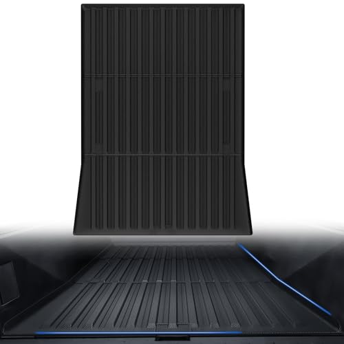 OEDRO Truck Bed Mat Fit for 2023 2024 2025 Tesla Cybertruck TPE All Weather Protection Heavy Duty Pickup Truck Bed Liner for 2024 Tesla Cybertruck Accessories Black