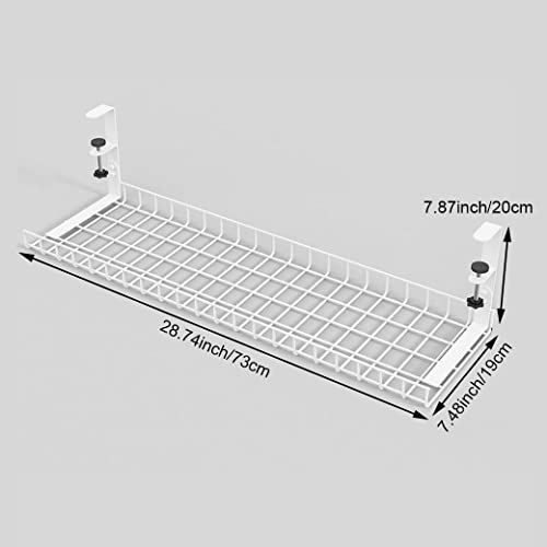 4 szt. bez wiercenia pod biurkiem taca do zarządzania kablami, czarne stojaki na kable i listwy zasilające, 48 cm, rozwiązanie do zarządzania kablami biurkowymi
