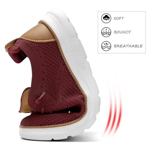 Image of Men's Mesh Sneakers Oxfords Lace-Up Lightweight Casual Walking Shoes Driving Shoes